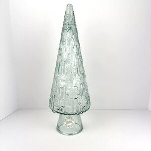 Recycled Glass Christmas Tree 17” Snowflake Print - Vidrios San Miguel